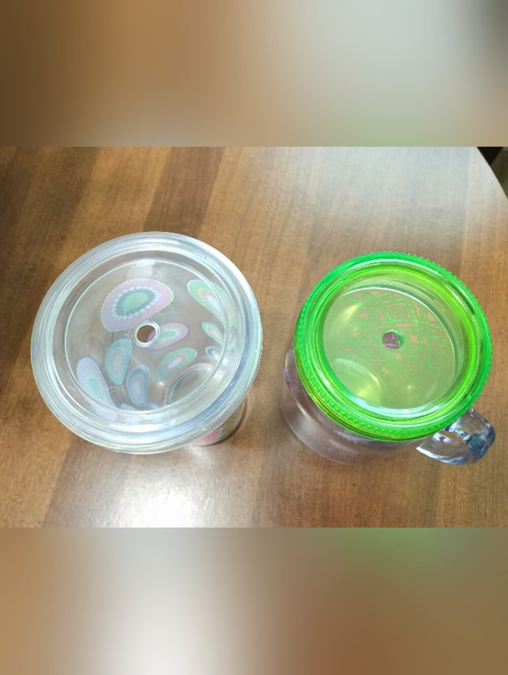 🌺NWOT 2 Decorative Initial "A" Acrylic Drink Cups🌺 - Picture 9 of 10
